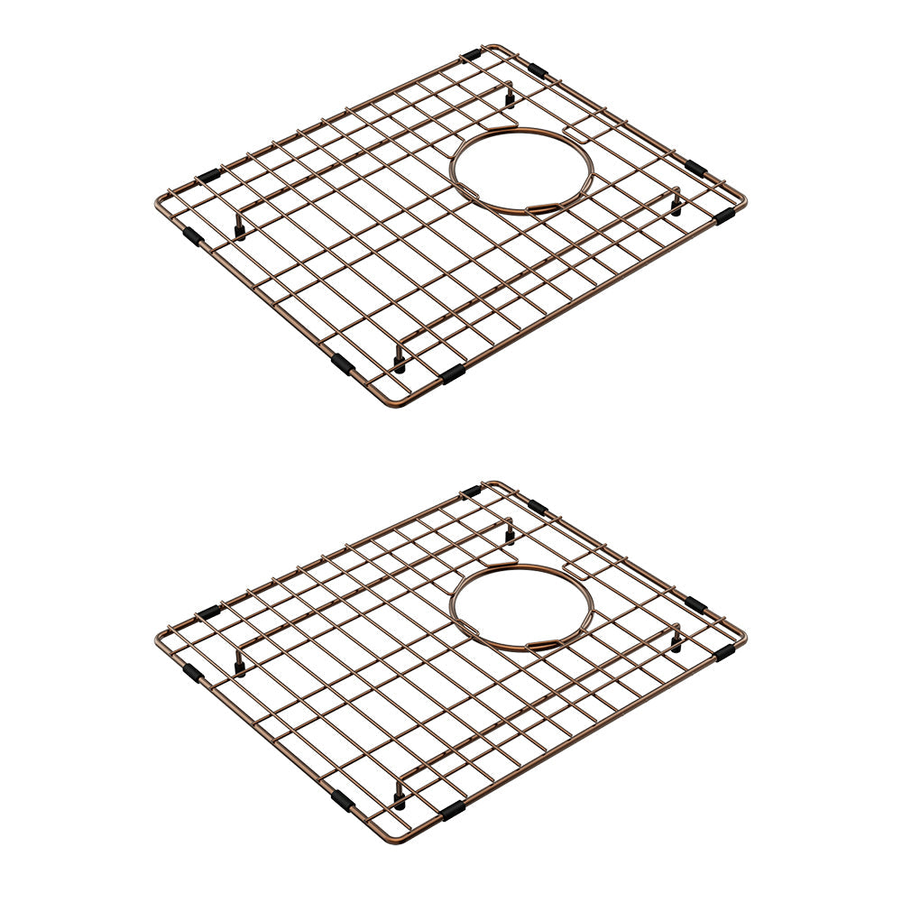 Hana 27L/27L Double Kitchen Sink Kit, Brushed Copper