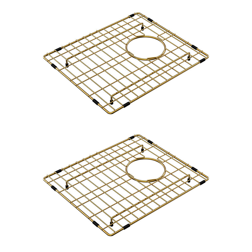 Hana 27L/27L Double Kitchen Sink Kit, PVD Rugged Brass