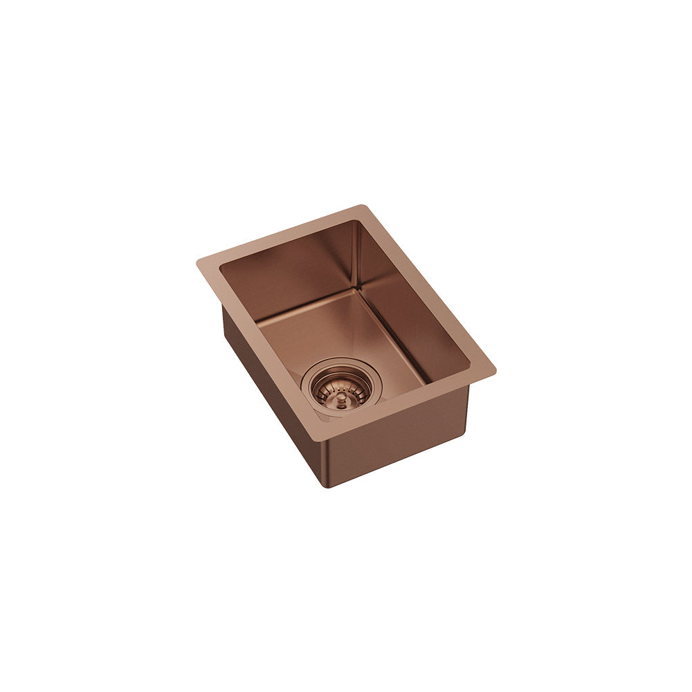 Hana 10L Single Kitchen Sink, Brushed Copper