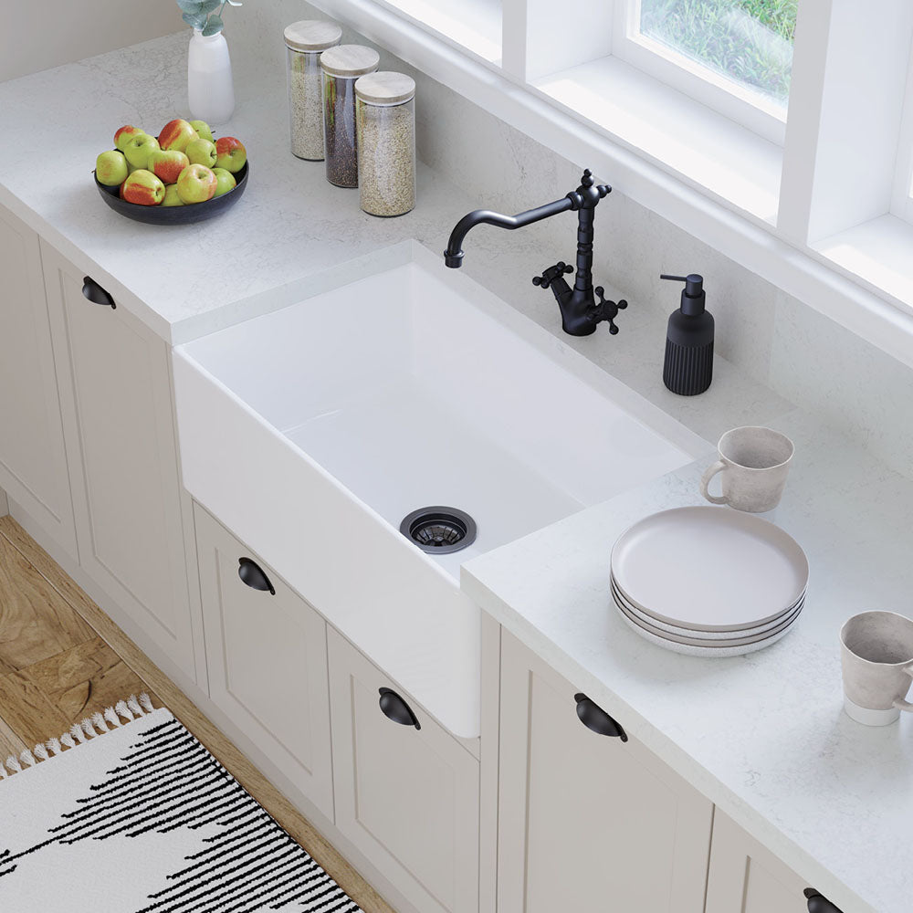 Olivia Single Butler Sink, Medium