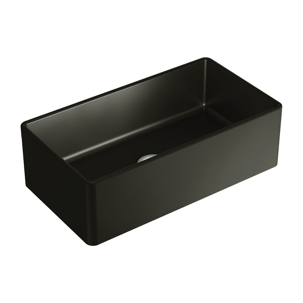 Benson Single Butler Sink, Large, Matte Black 