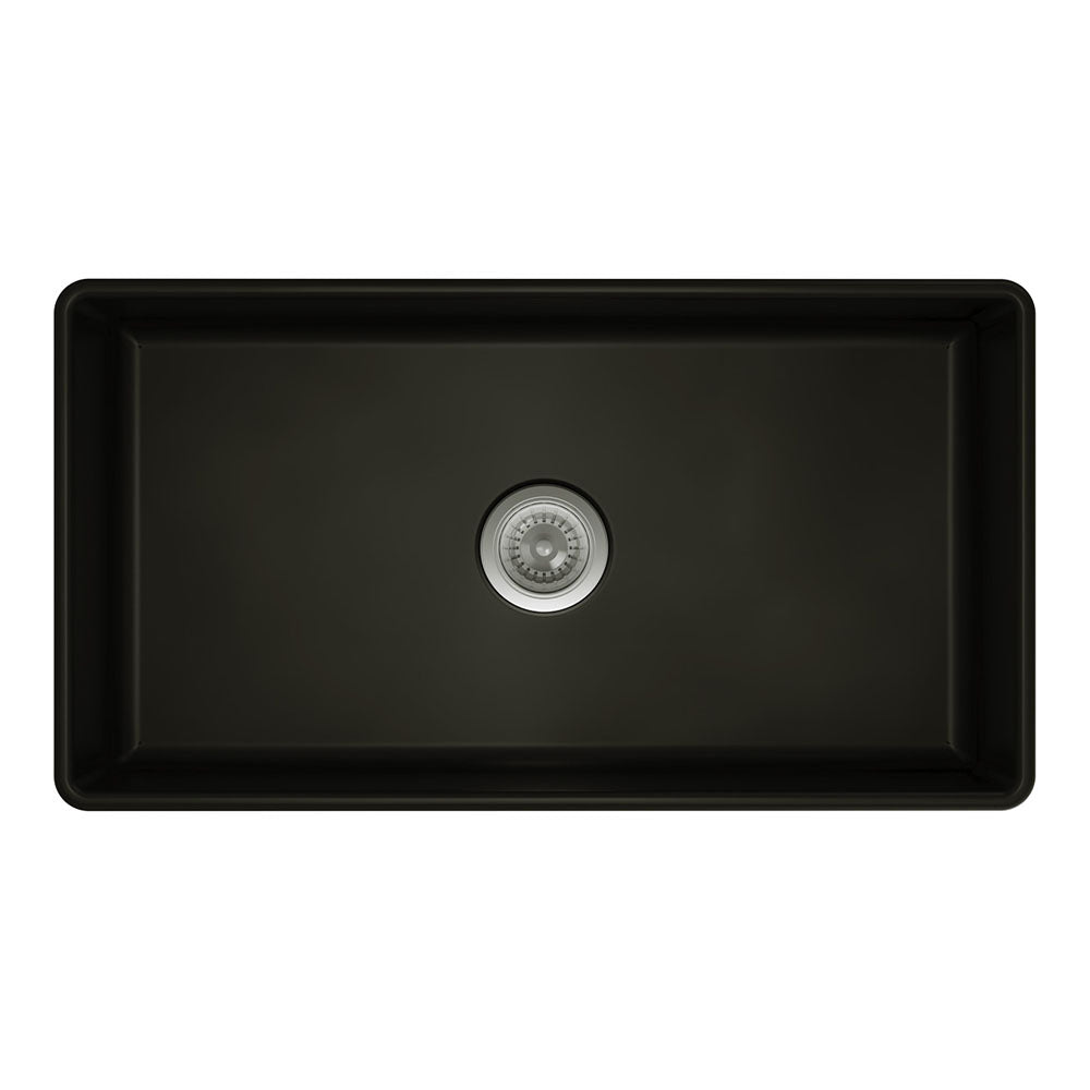 Benson Single Butler Sink, Large, Matte Black 