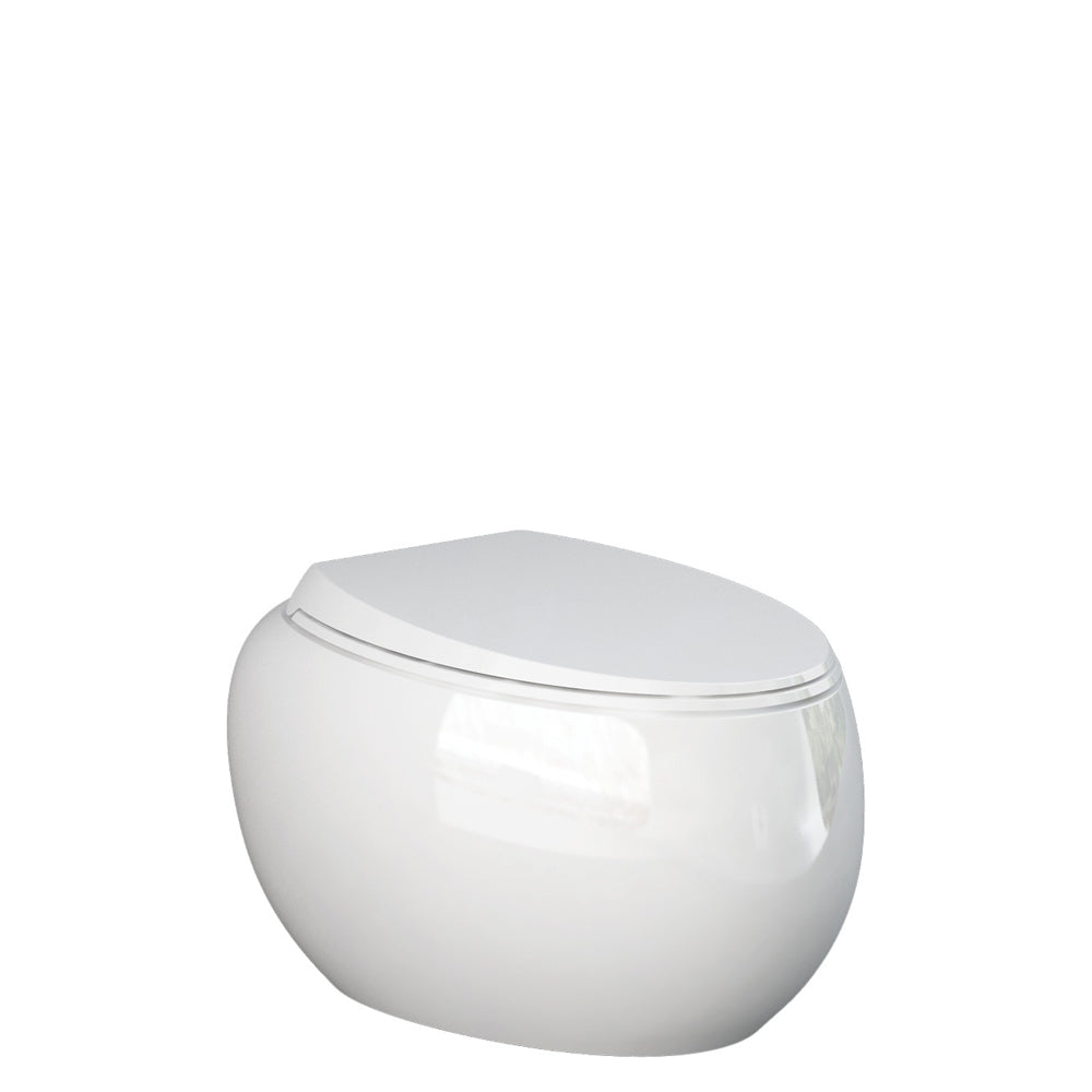 RAK Cloud Wall-Hung Toilet Suite, Alpine Gloss White