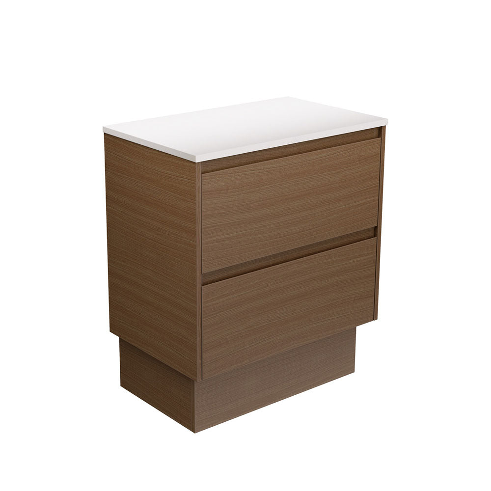 Amato Walnut 750  Cabinet on Kickboard, Walnut Panels