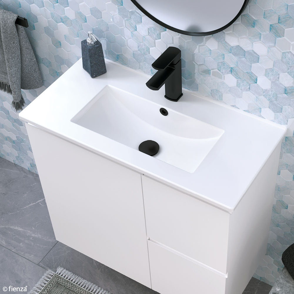 Siska Slim 900 Wall-Hung Vanity, Left Drawers