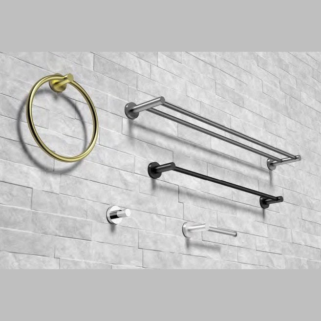 JESS 600mm Single Towel Rail - Blue Bathware 