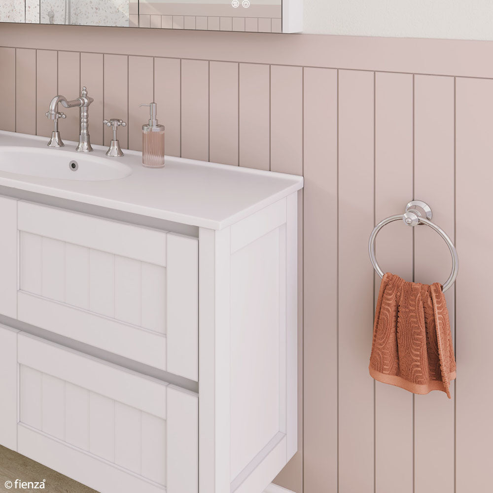 Lillian Towel Ring, Chrome