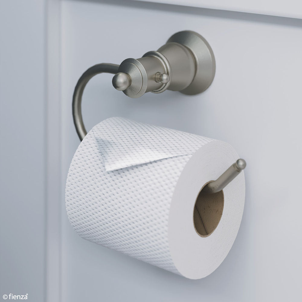 Lillian Toilet Roll Holder, Brushed Nickel