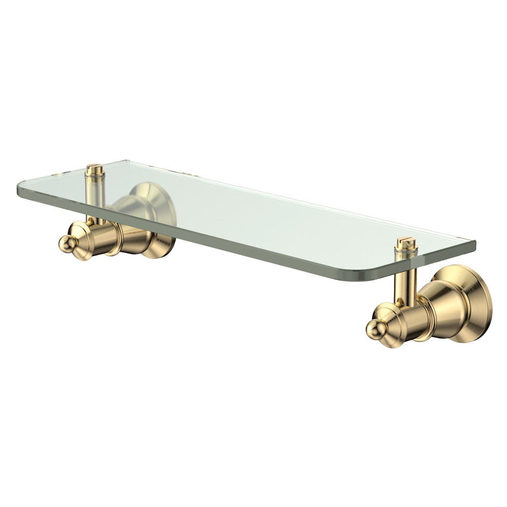 Lillian Glass Shelf, Urban Brass