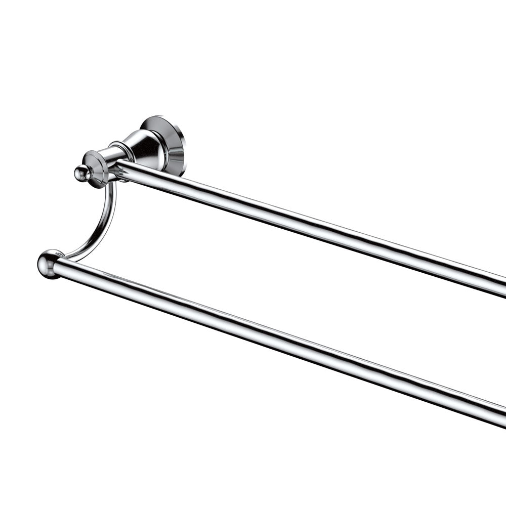 Lillian Double Towel Rail, Chrome