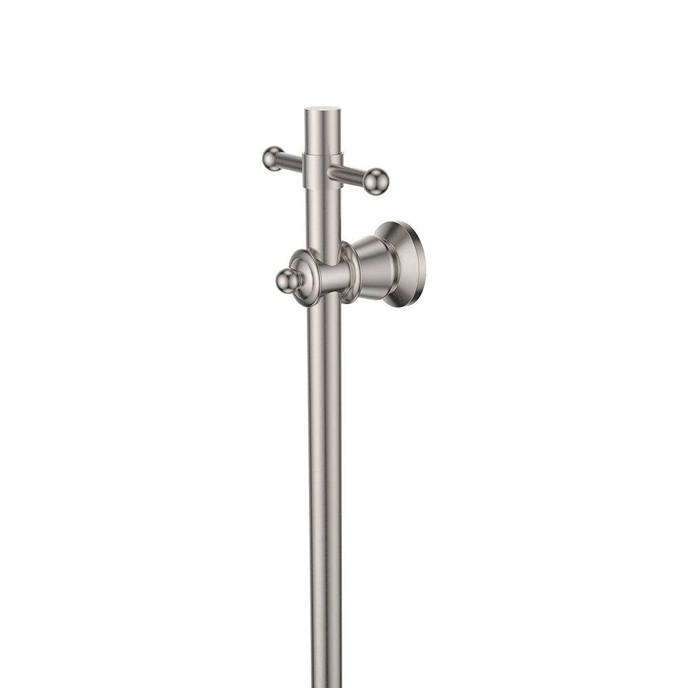 Lillian Vertical Heated Towel Rail, 93 x 1000mm, Brushed Nickel