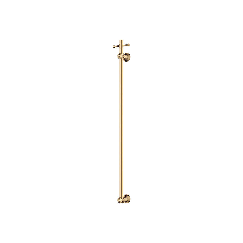 Lillian Vertical Heated Towel Rail, 93 x 1000mm, Urban Brass
