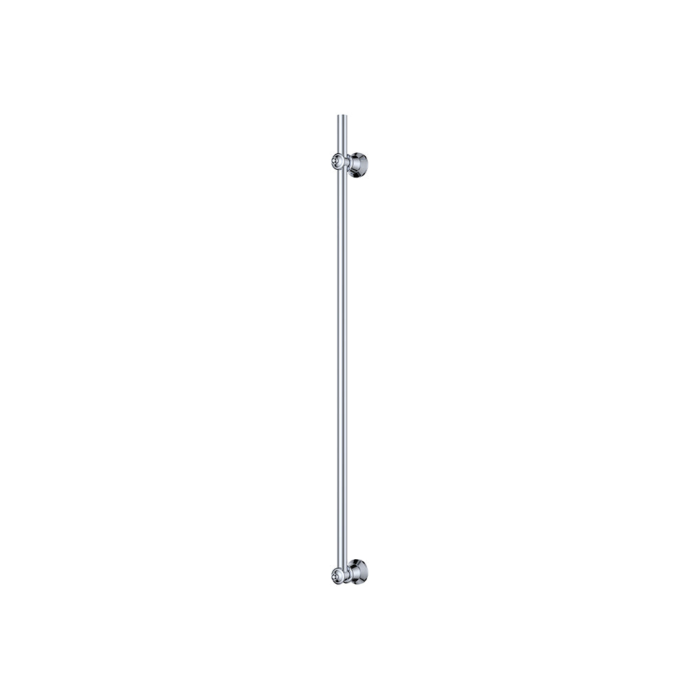 Lillian Vertical Heated Towel Rail, 93 x 1000mm, Chrome