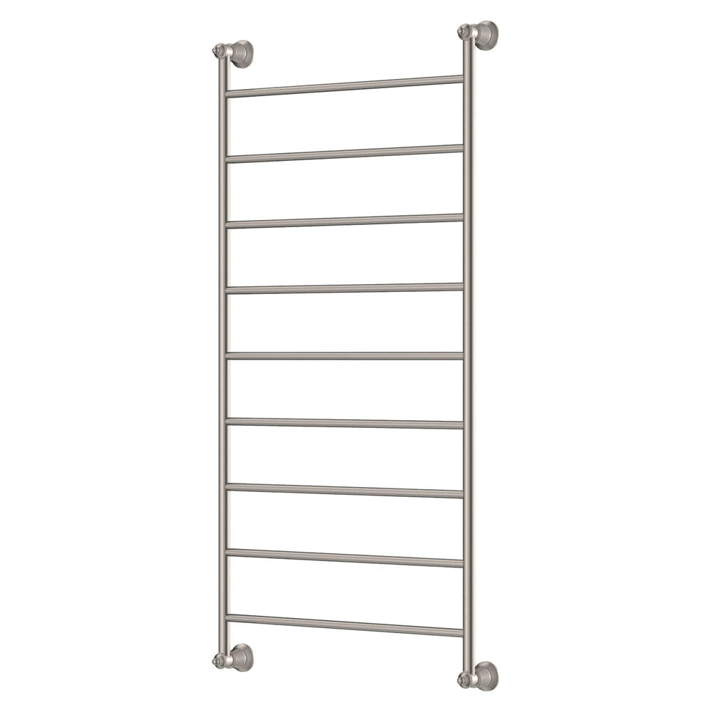 Lillian Heated Towel Rail, 600 x 1200mm, Brushed Nickel