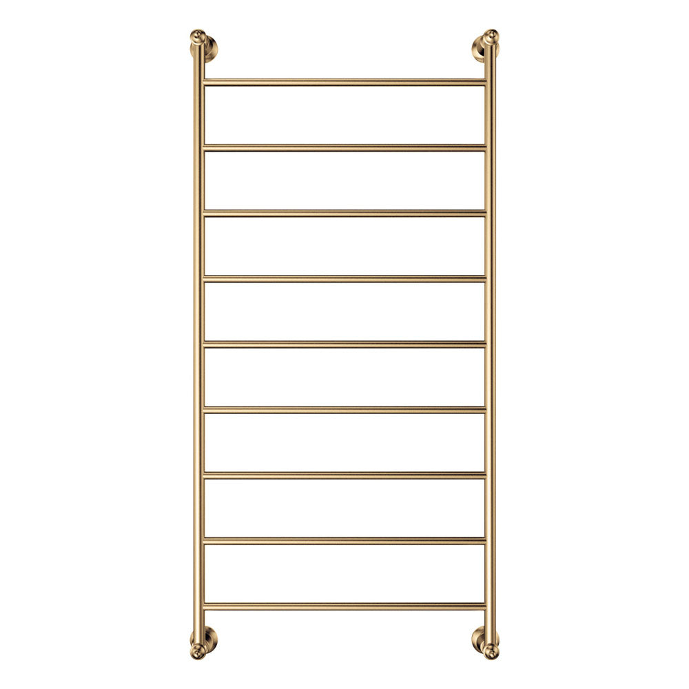 Lillian Heated Towel Rail, 600 x 1200mm, Urban Brass