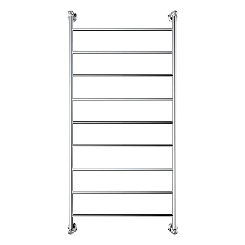 Lillian Heated Towel Rail, 600 x 1200mm, Chrome