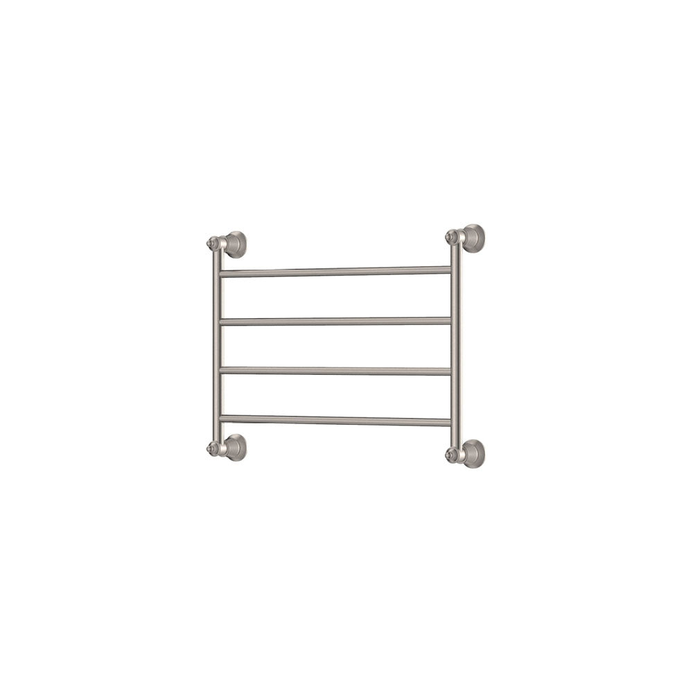 Lillian Heated Towel Rail, 600 x 450mm, Brushed Nickel