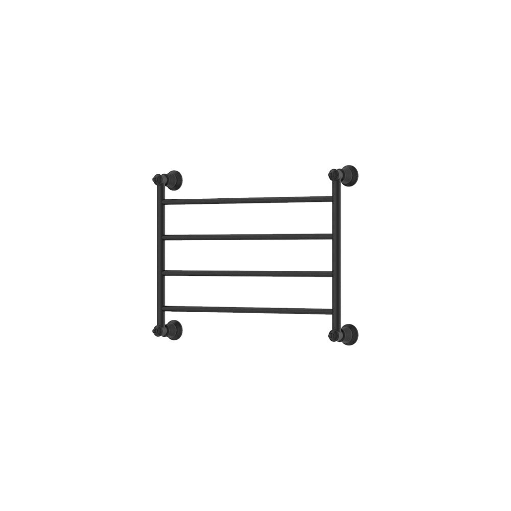 Lillian Heated Towel Rail, 600 x 450mm, Matte Black
