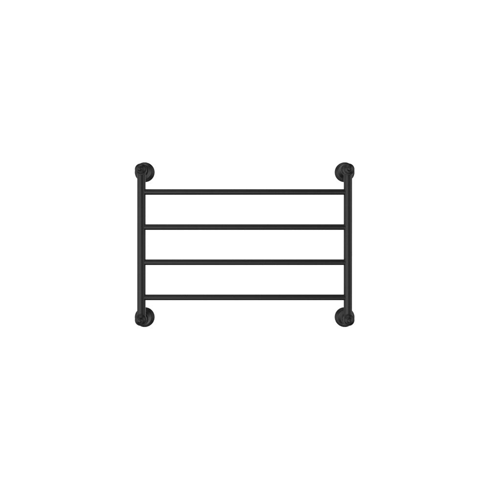 Lillian Heated Towel Rail, 600 x 450mm, Matte Black