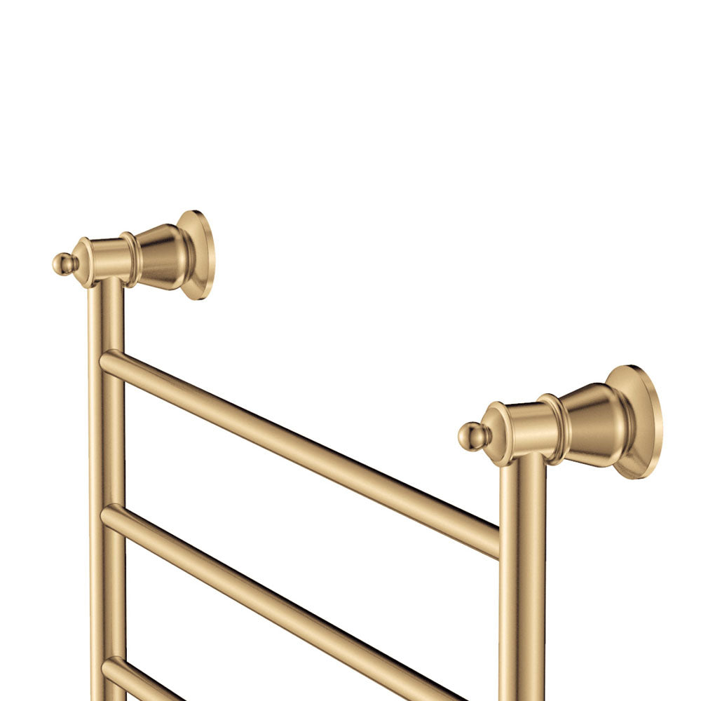 Lillian Heated Towel Rail, 600 x 450mm, Urban Brass