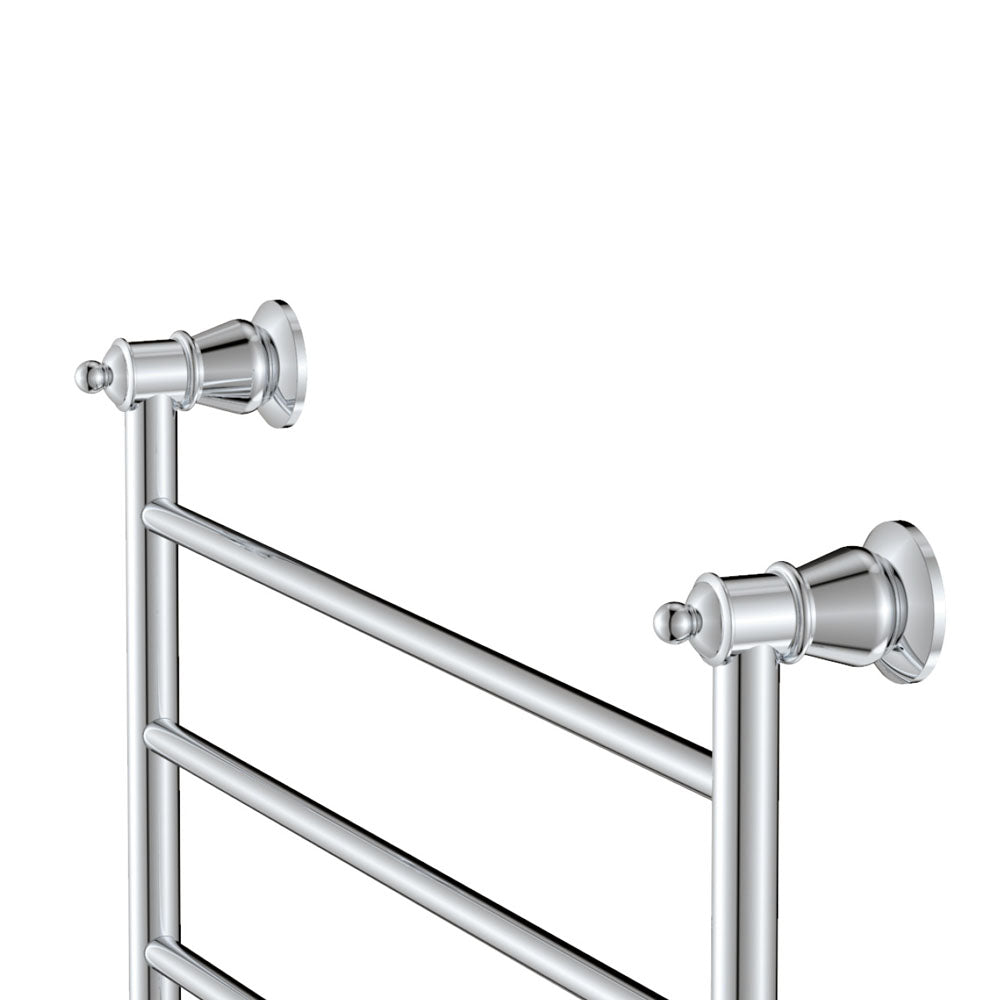 Lillian Heated Towel Rail, 600 x 450mm, Chrome