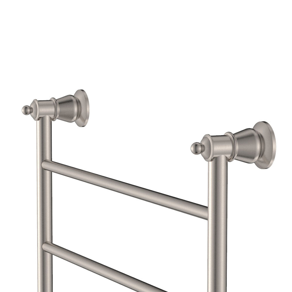 Lillian Heated Towel Rail, 600 x 800mm, Brushed Nickel