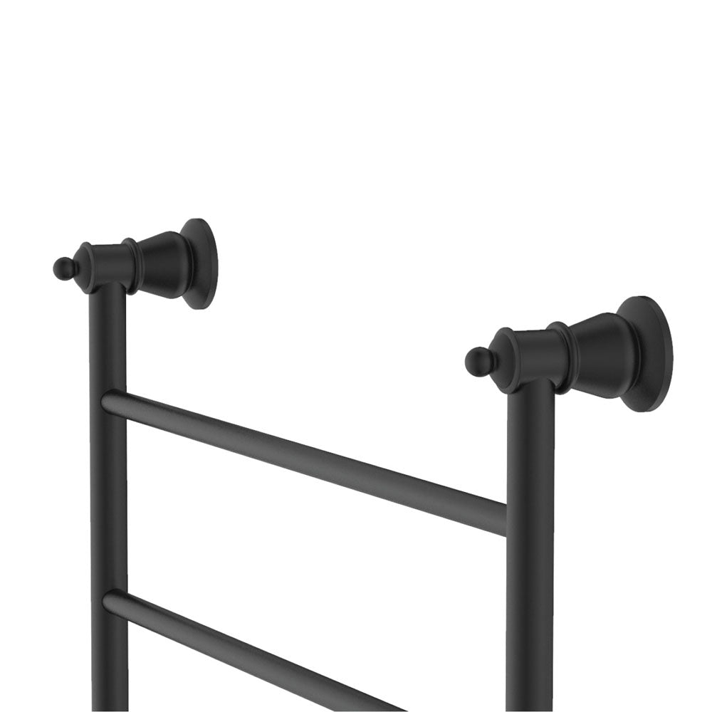 Lillian Heated Towel Rail, 600 x 800mm, Matte Black
