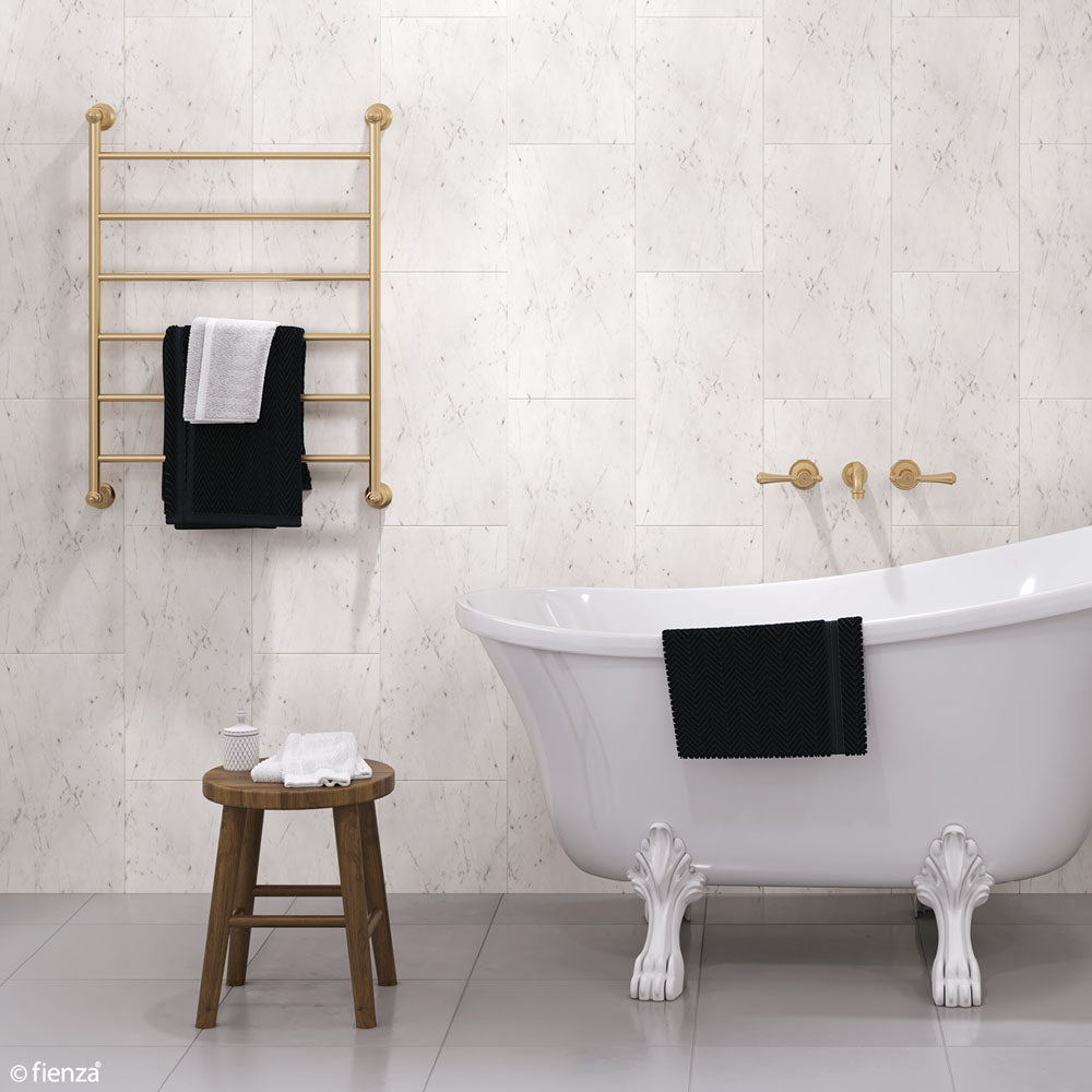 Lillian Heated Towel Rail, 600 x 800mm, Urban Brass