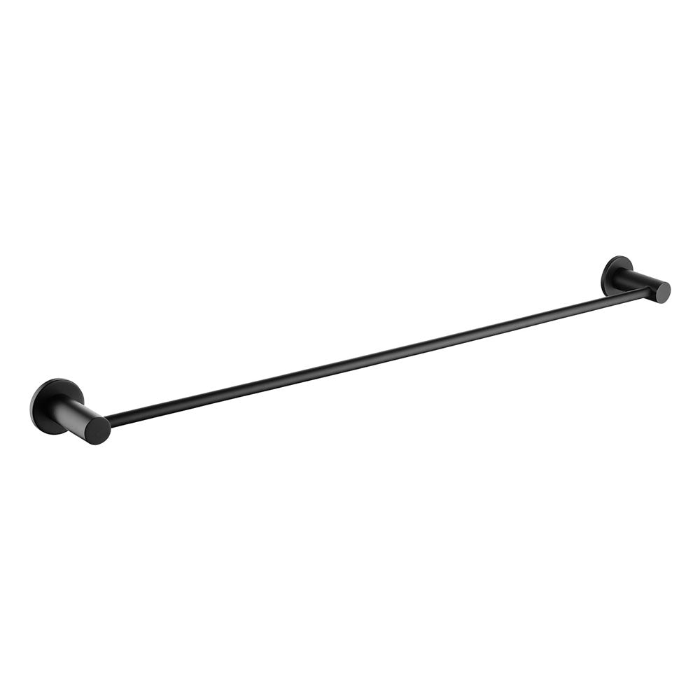 Hustle Single Towel Rail, Matte Black