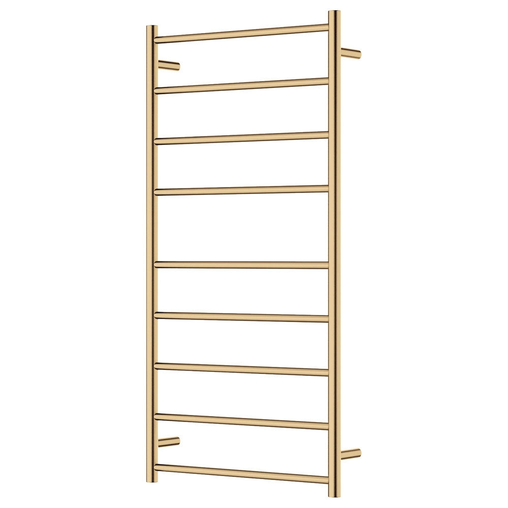 Isabella Heated Towel Rail, 600 x 1200mm, Urban Brass