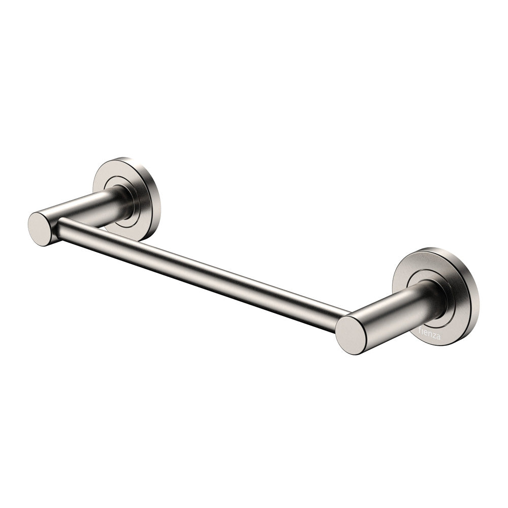 Kaya Single Towel Rail, 300mm, Brushed Nickel
