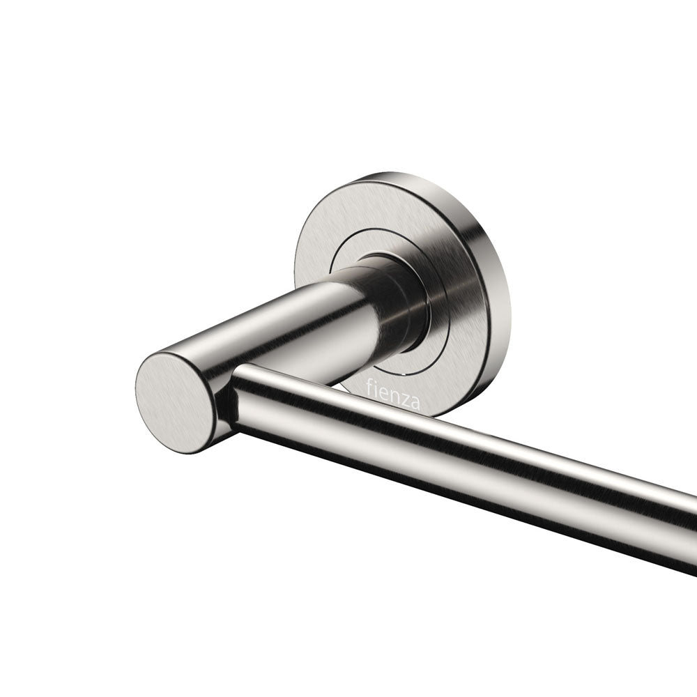 Kaya Single Towel Rail, 900mm, Brushed Nickel