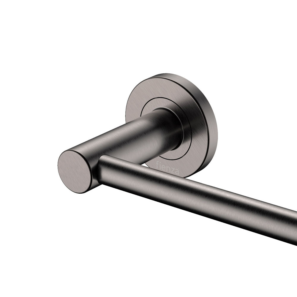 Kaya Single Towel Rail, 900mm, Gun Metal