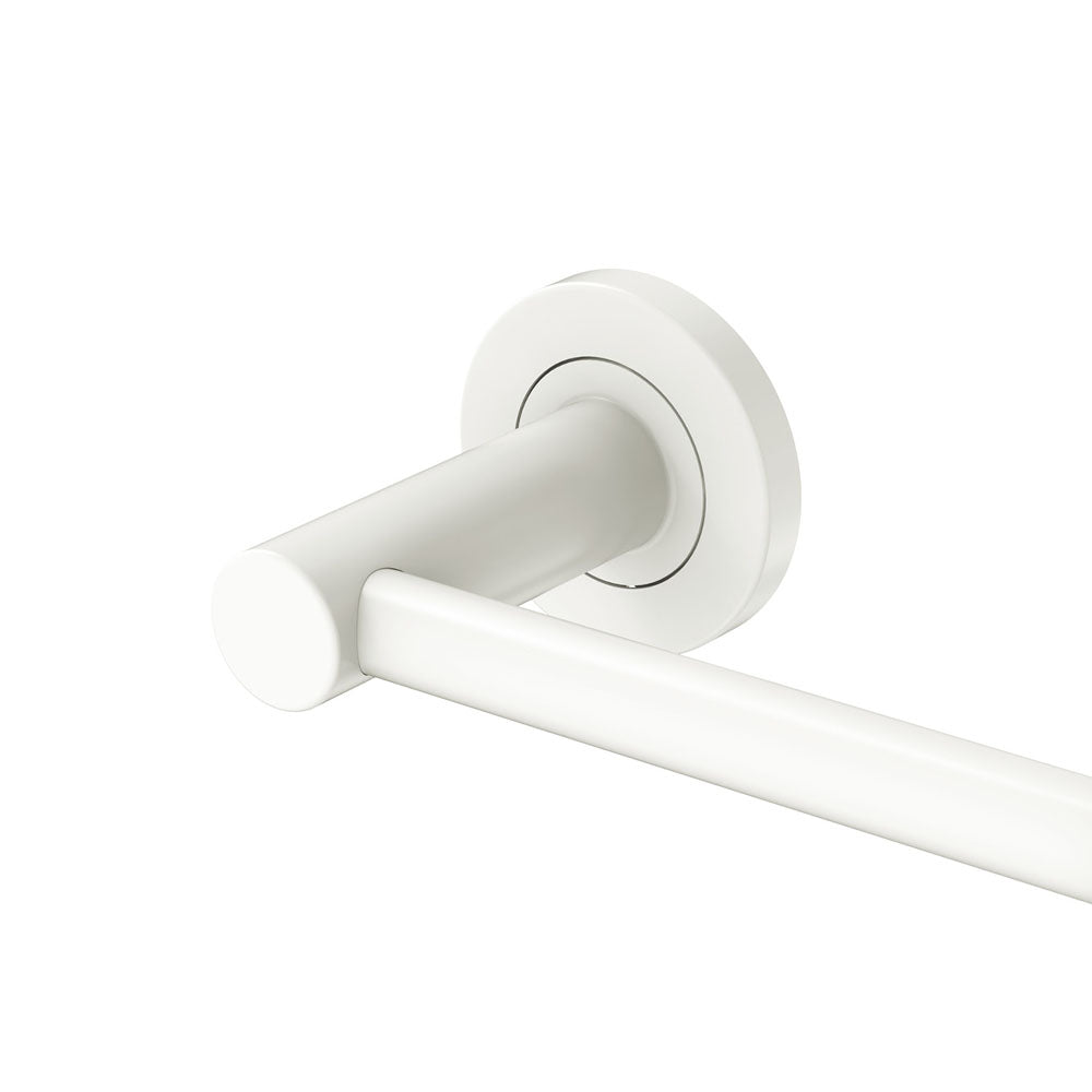 Kaya Single Towel Rail, 900mm, Matte White