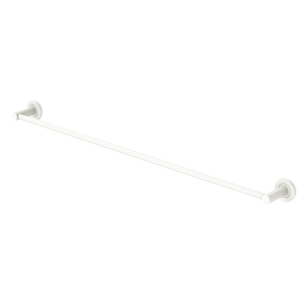 Kaya Single Towel Rail, 900mm, Matte White