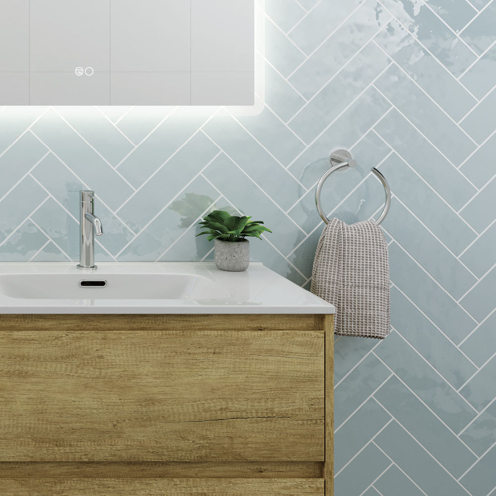 Kaya Hand Towel Ring, Chrome