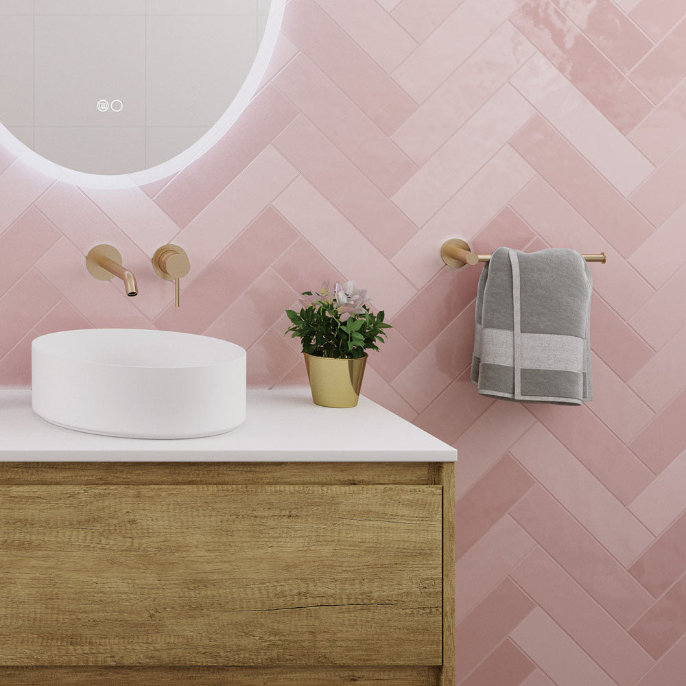 Kaya Hand Towel Rail / Toilet Roll Holder, Urban Brass