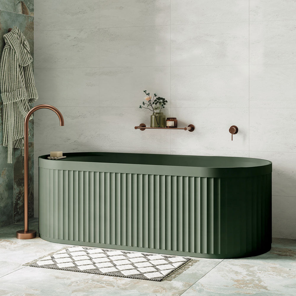 Kaya Shower Shelf, Brushed Copper