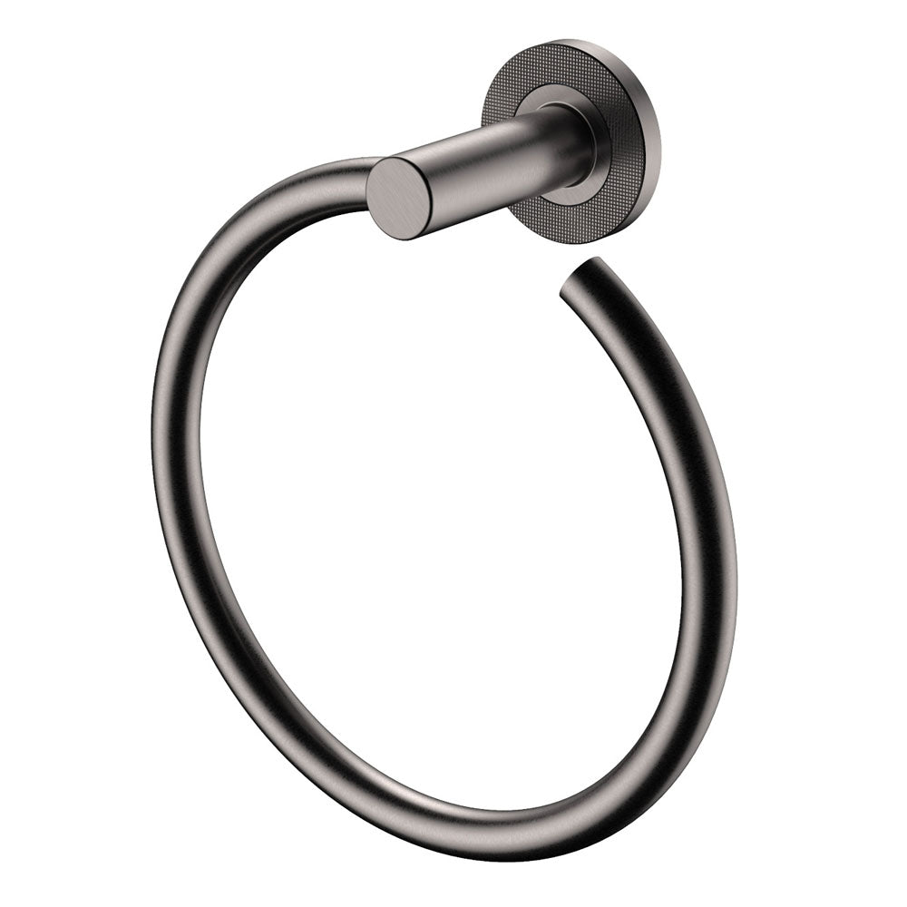Axle Hand Towel Ring, Gun Metal