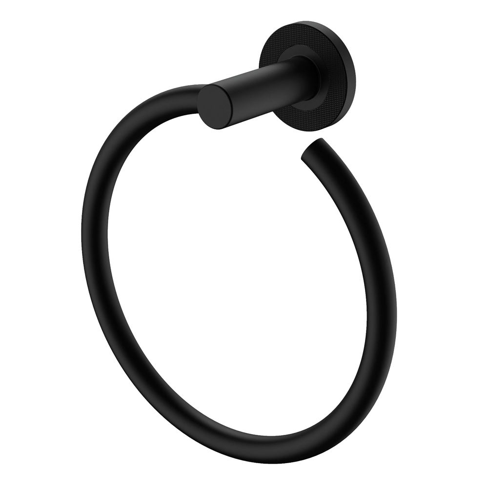 Axle Hand Towel Ring, Matte Black