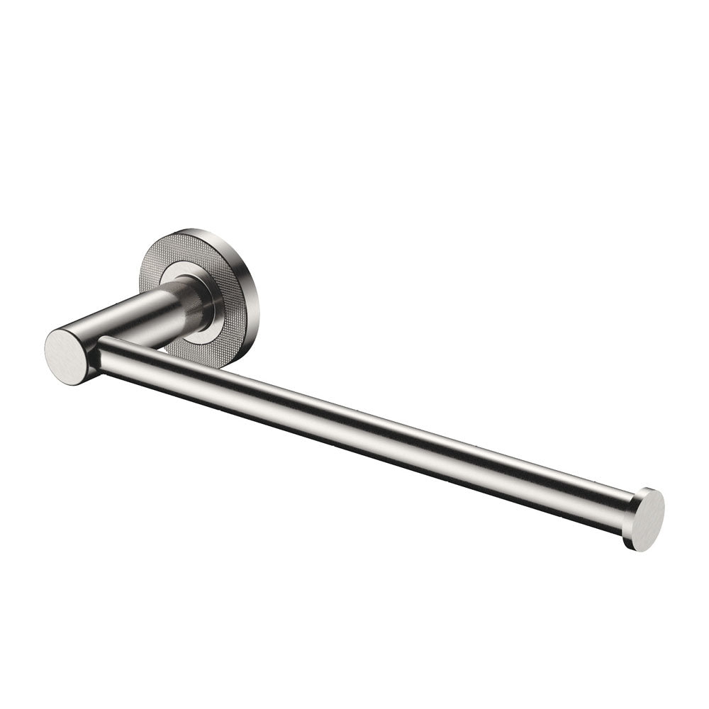 Axle Hand Towel Rail/Roll Holder, Brushed Nickel