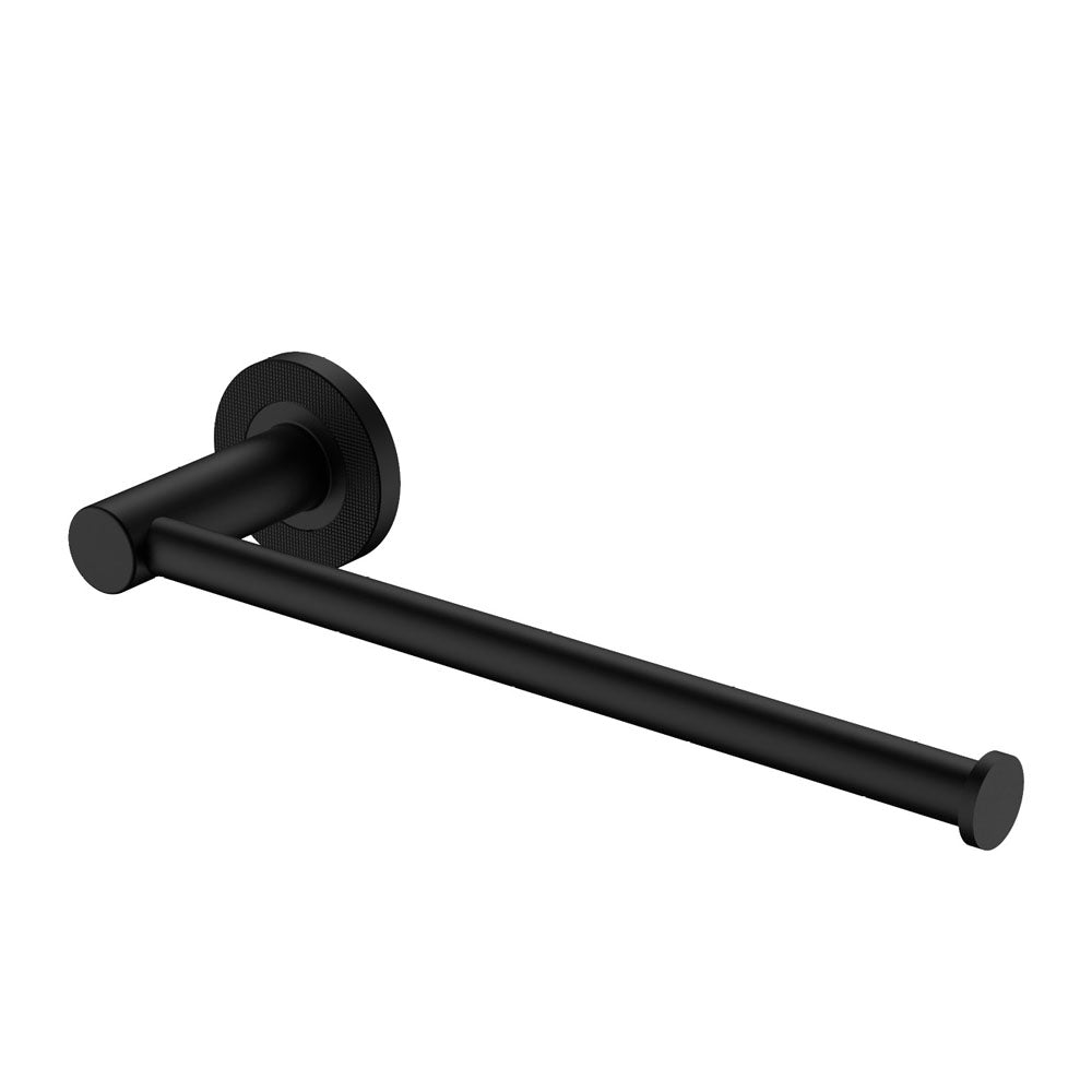 Axle Hand Towel Rail/Roll Holder, Matte Black