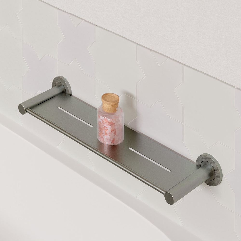 Axle Shower Shelf, Brushed Nickel