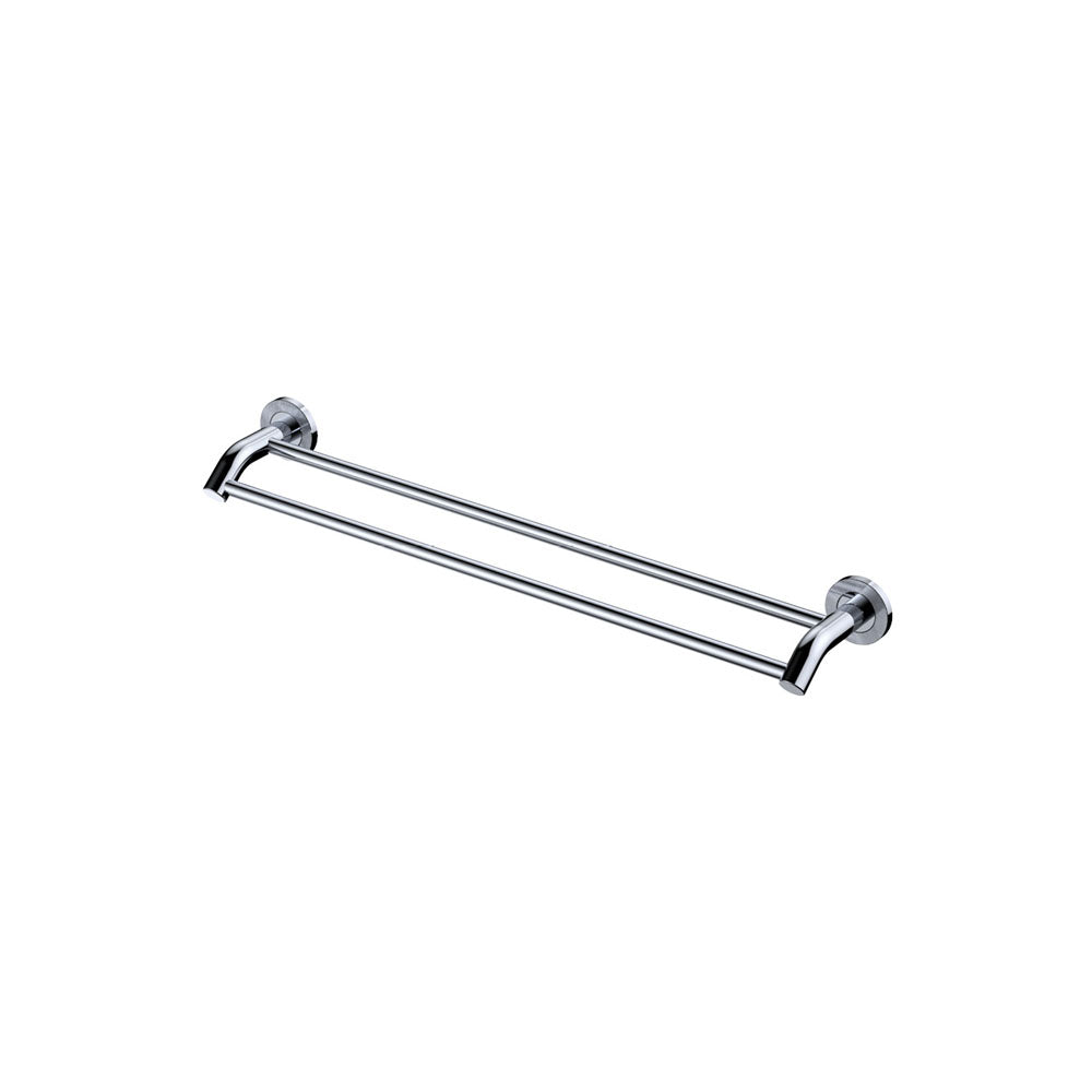 Axle 600mm Double Towel Rail, Chrome