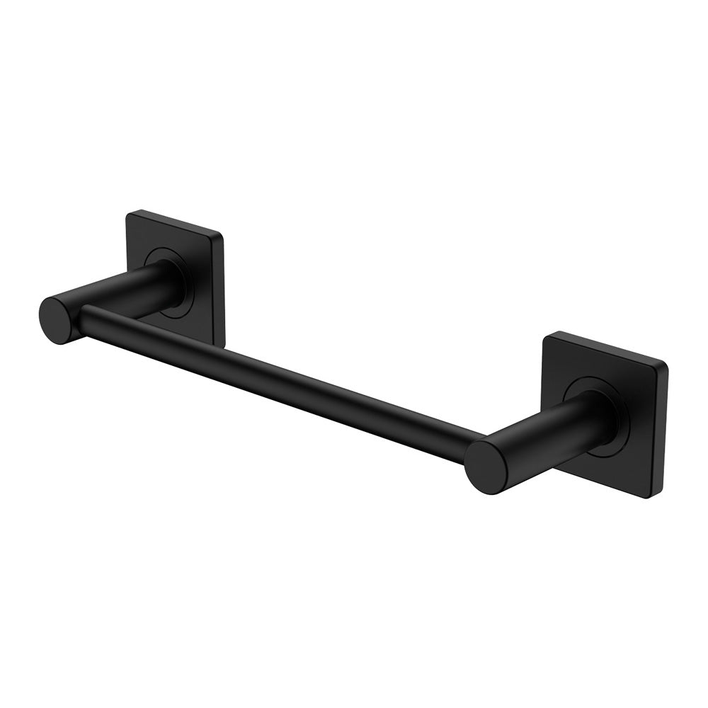 Sansa Single Towel Rail, 300mm, Matte Black