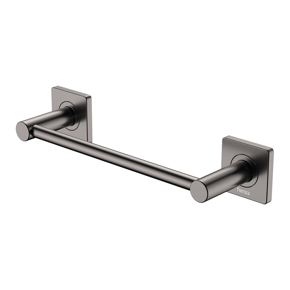 Sansa Single Towel Rail, 300mm, Gun Metal
