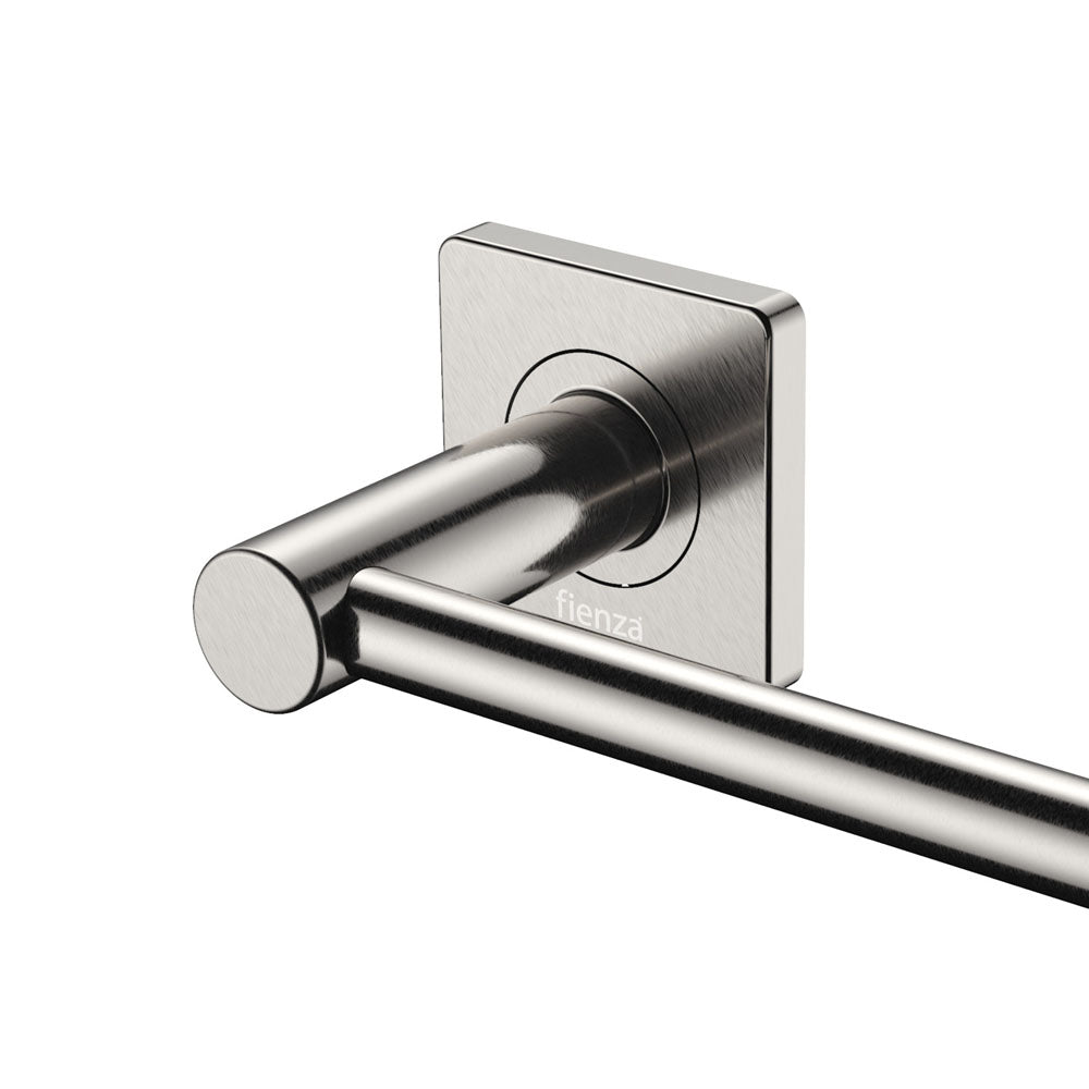 Sansa Single Towel Rail, 900mm, Brushed Nickel