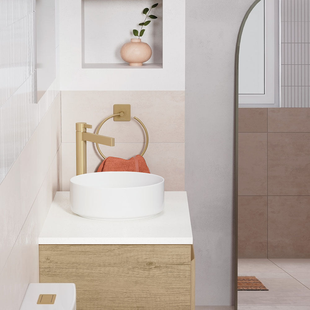 Sansa Hand Towel Ring, Urban Brass