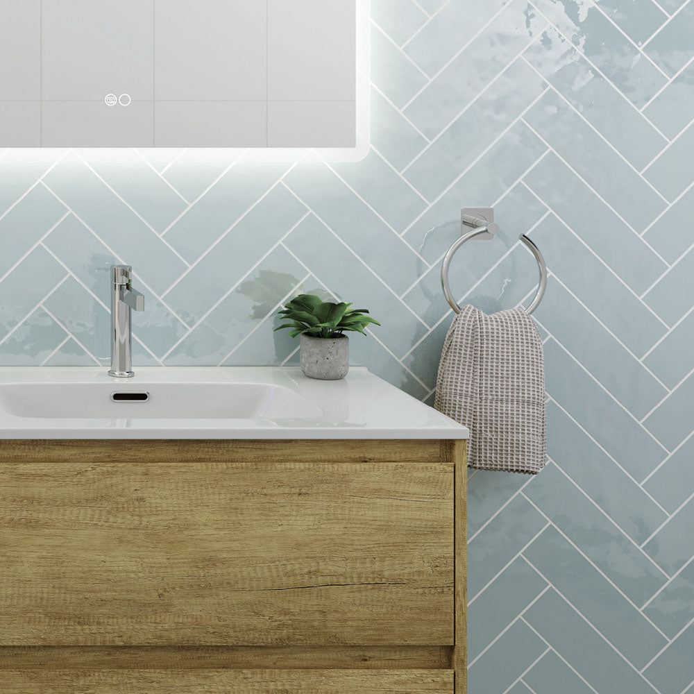 Sansa Hand Towel Ring, Chrome