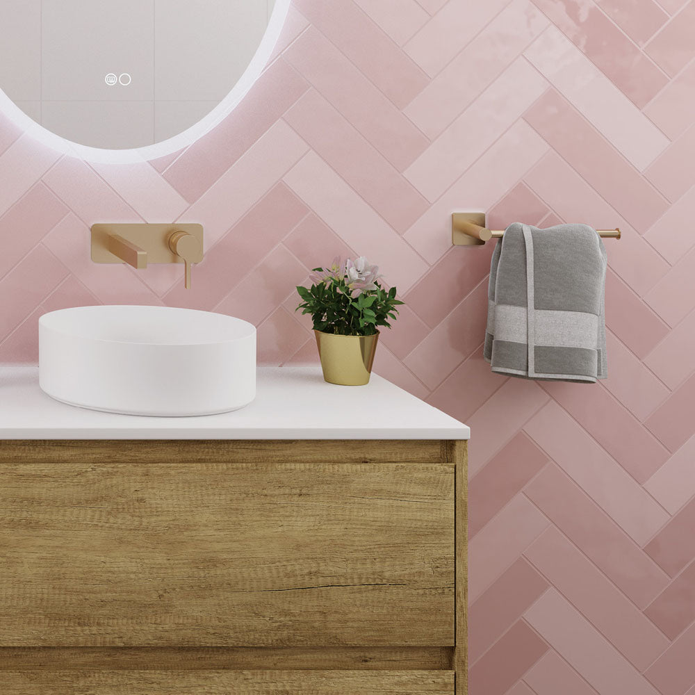 Sansa Hand Towel Rail / Toilet Roll Holder, Urban Brass